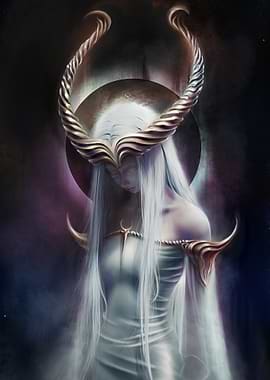Horned Ivory-Priestess
