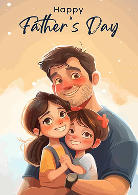 Happy Father's Day Illustration