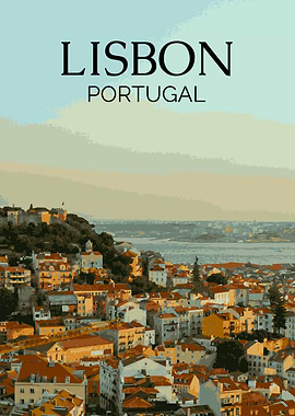Lisbon Travel Poster