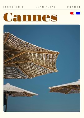 Cannes France Travel Art Poster