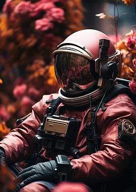 Astronaut in Red Suit