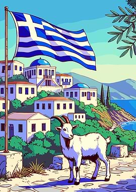 Greek Flag Greece Island