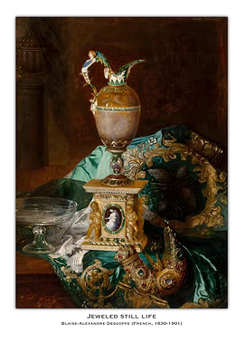 Jeweled Still Life Painting
