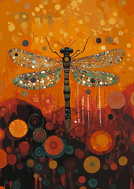 Dragonfly Abstract Art
