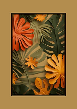 Tropical Leaf Art Print