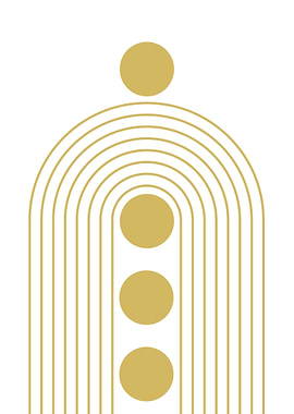 Golden Arches Abstract Art