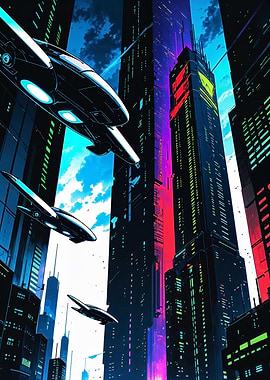 Cyberpunk Cityscape