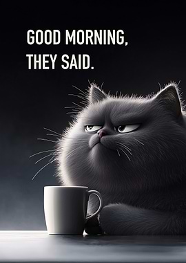 Grumpy Cat Morning