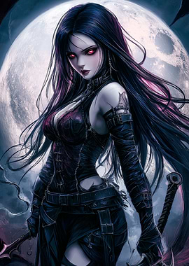 Dark Fantasy Warrior Woman