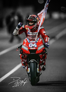 Andrea Dovizioso MotoGP Racer Victory