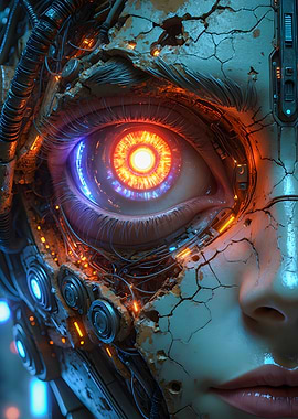 Cybernetic Eye Close-up