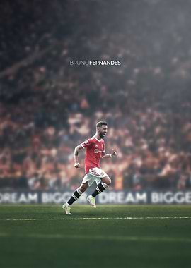 Bruno Fernandes Soccer Action