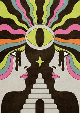 Mirrored Faces and Cosmic Eye