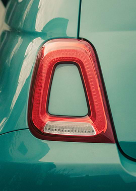 Teal Car Taillight