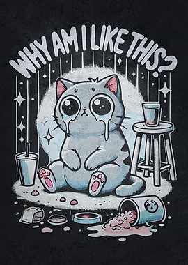 Why Am I Like This? – Sad Cat Chaos Humor