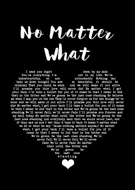 No Matter What Lyrics
