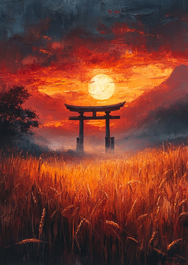 Japanese Sunset Gate