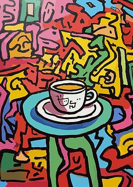 Abstract Coffee Cup