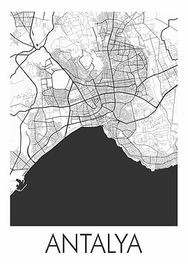 Antalya City Map