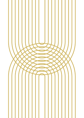 Golden Arches Abstract Art