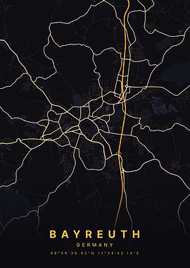 Bayreuth Germany City Map