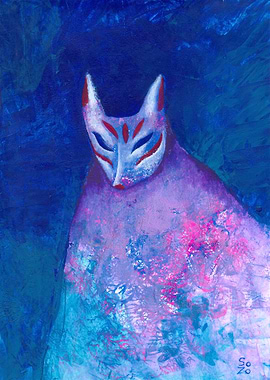 Kitsune Mask Painting