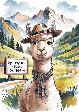 Alpaca in a Hat
