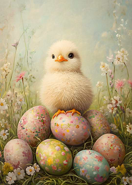 Easter Chick Painting