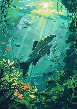 Underwater Fish Scene