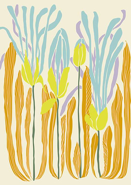 Abstract Floral Art Print