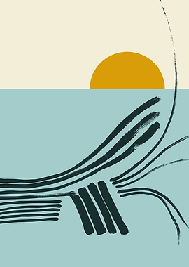 mellow anticipation Sunset by the sea