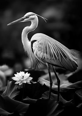 Heron and Lotus