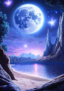 Fantasy Night Landscape