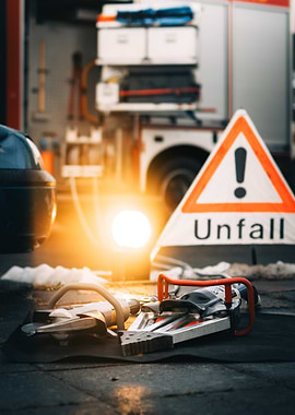 Rescue Tools at Accident Scene