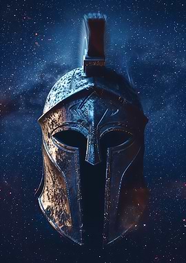 Spartan Helmet in Space