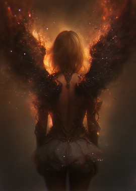 Fiery Angel Wings