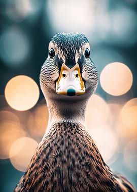 Quirky Quack – Duck with a Curious Gaze