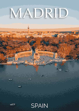 Madrid Travel Poster