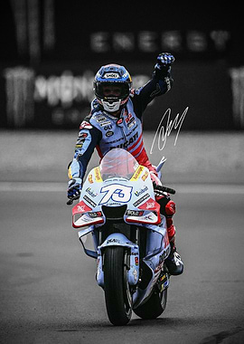 Alex Marquez Motorcycle Racer Victory