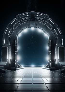 Futuristic Space Gateway