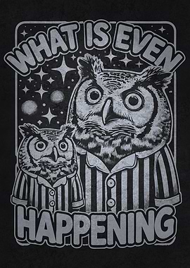 What Is Even Happening – Funny Owl Adulting