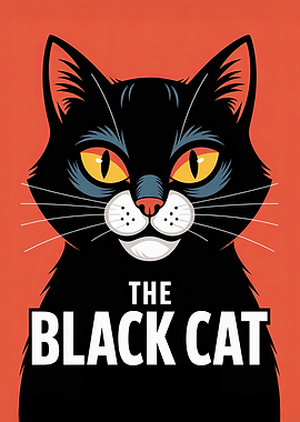 The Black Cat Illustration