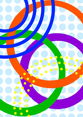 Abstract Colorful Circles