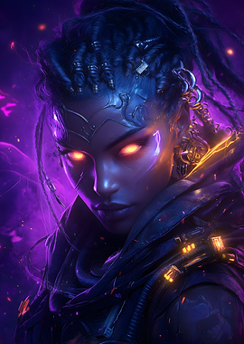Neon Eclipse – Cyberpunk Goddess of the Future