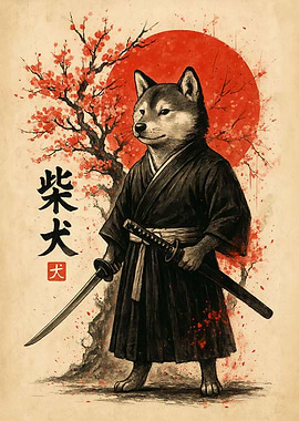 Shiba Inu Samurai