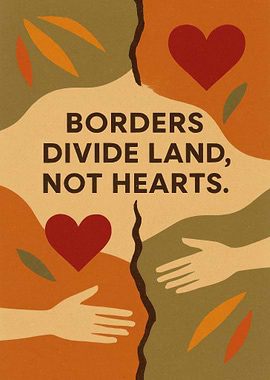 Borders Divide Land, Not Hearts