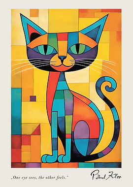 Colorful Cat Art