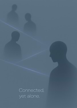 Connected, yet alone.