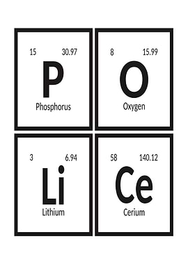 Periodic Table Elements - Police