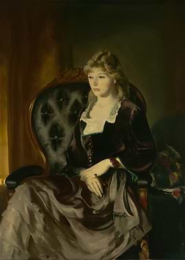 Portrait of a Woman in a Velvet Dress